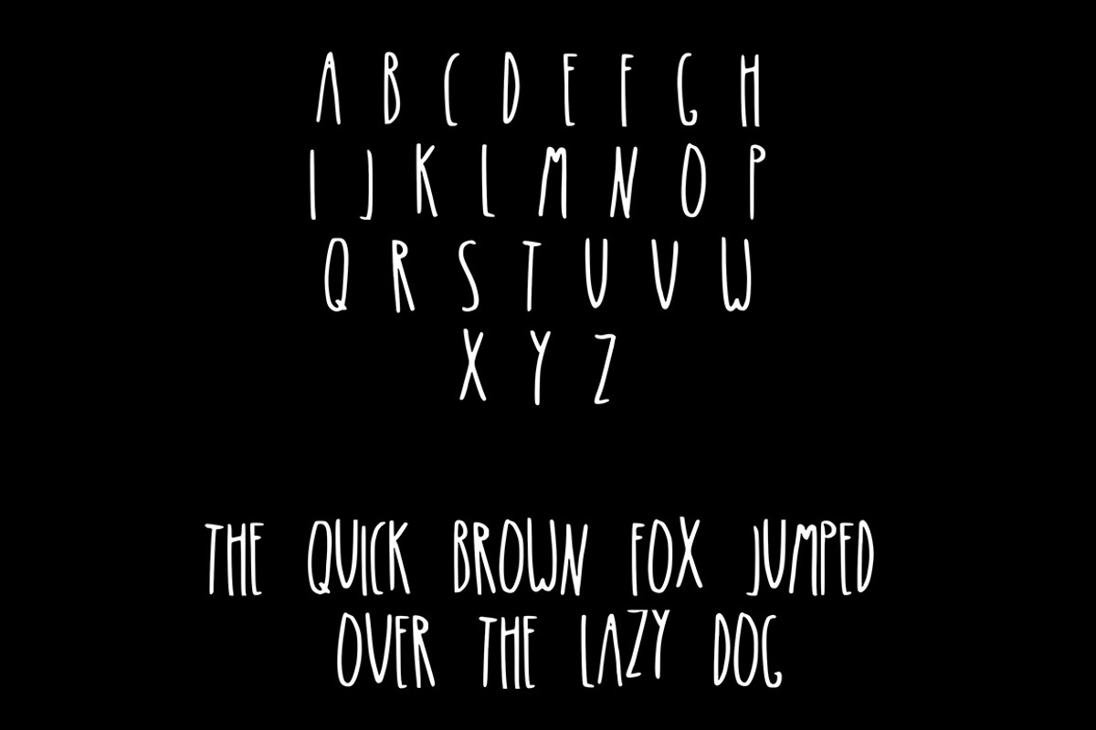 PROWLING A hand drawn font preview 3