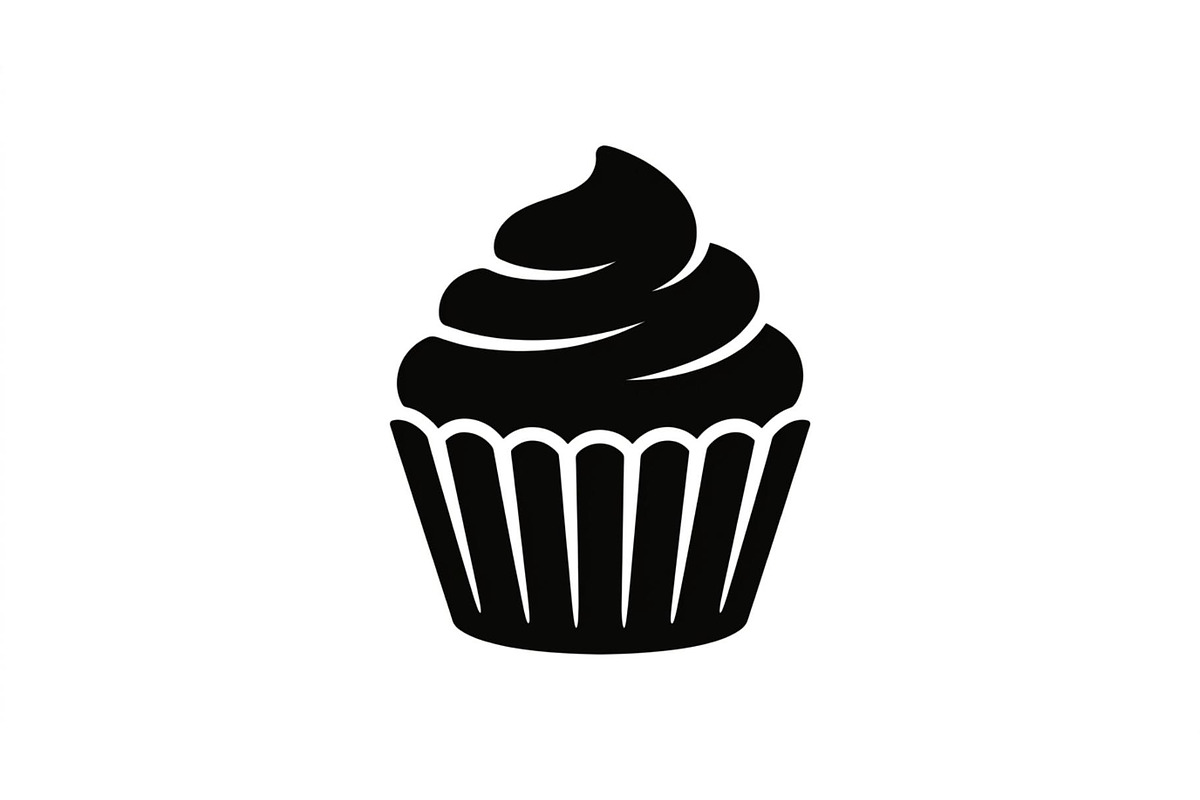 Swirled Cupcake Silhouette Set, an Object Graphic by Designer_Momina (Photo 2 of 3)