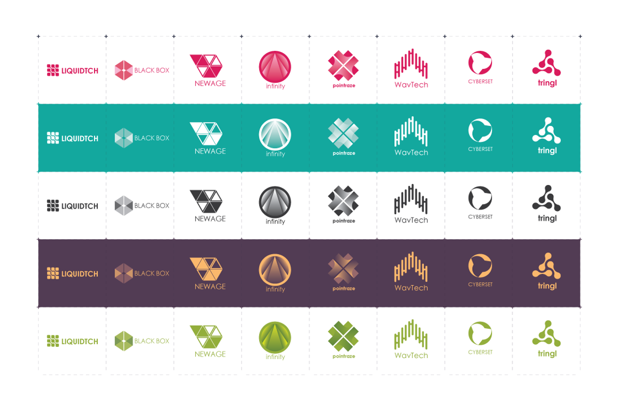 40 tech logos, a Branding & Logo Template by airunreal (Photo 2 of 3)