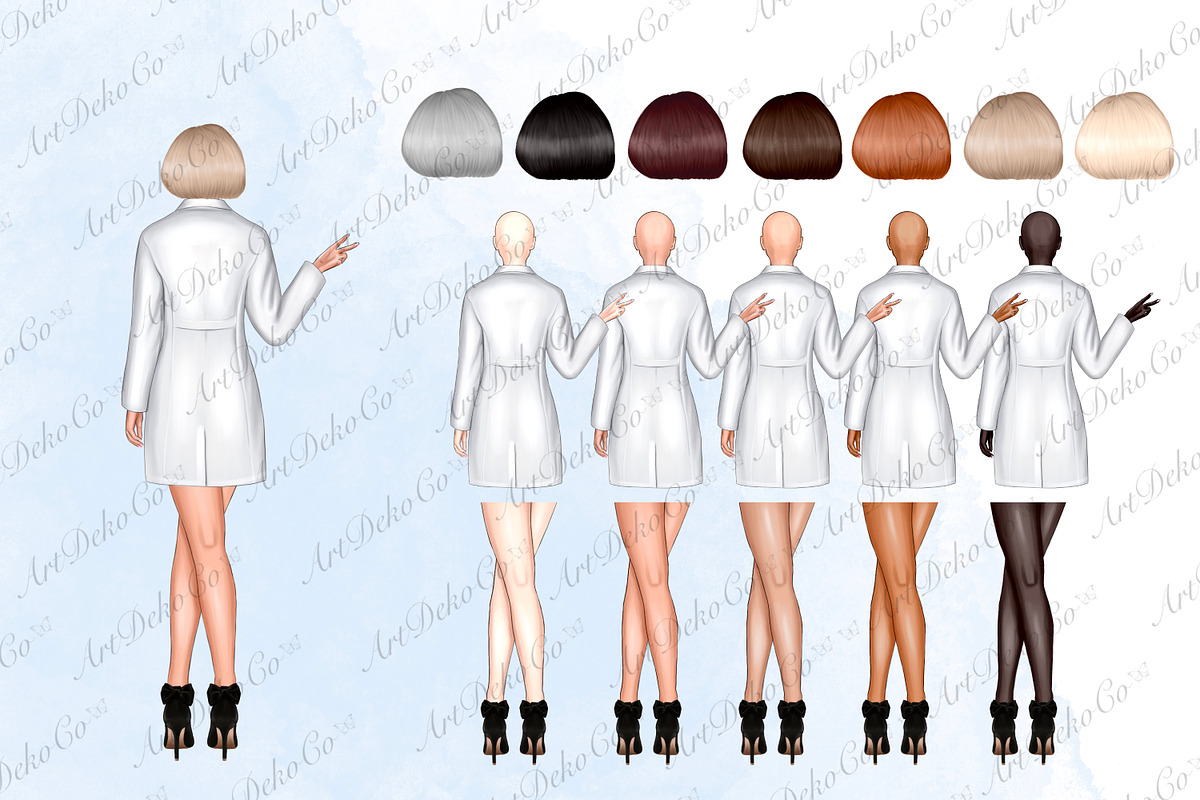 Doctor Clipart, Create Doctor, a Person Illustration by DekoArt (Photo 3 of 7)