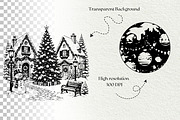 Christmas Village SVG Graphics, a Seasonal Illustration by DENIDigitalArtSudio (Thumbnail 5 of 5)
