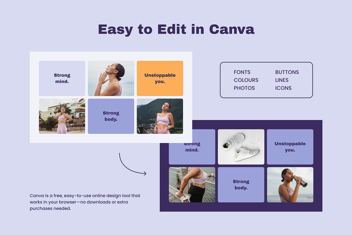 Fitness Coach Slide Deck Template, a Presentation Template by Mirely Creative Co (Photo 6 of 9)