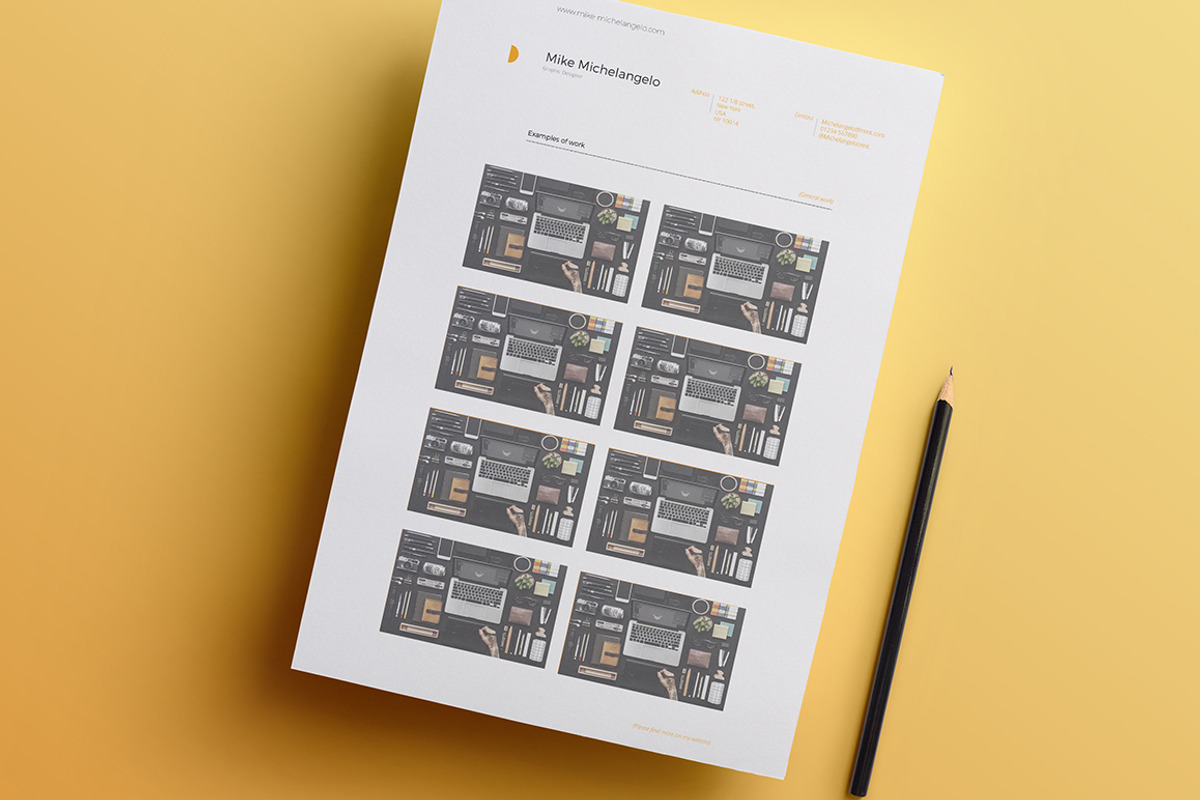 Resume Template Pack | Michelangelo, a Resume Template by AAO.Design (Photo 5 of 7)