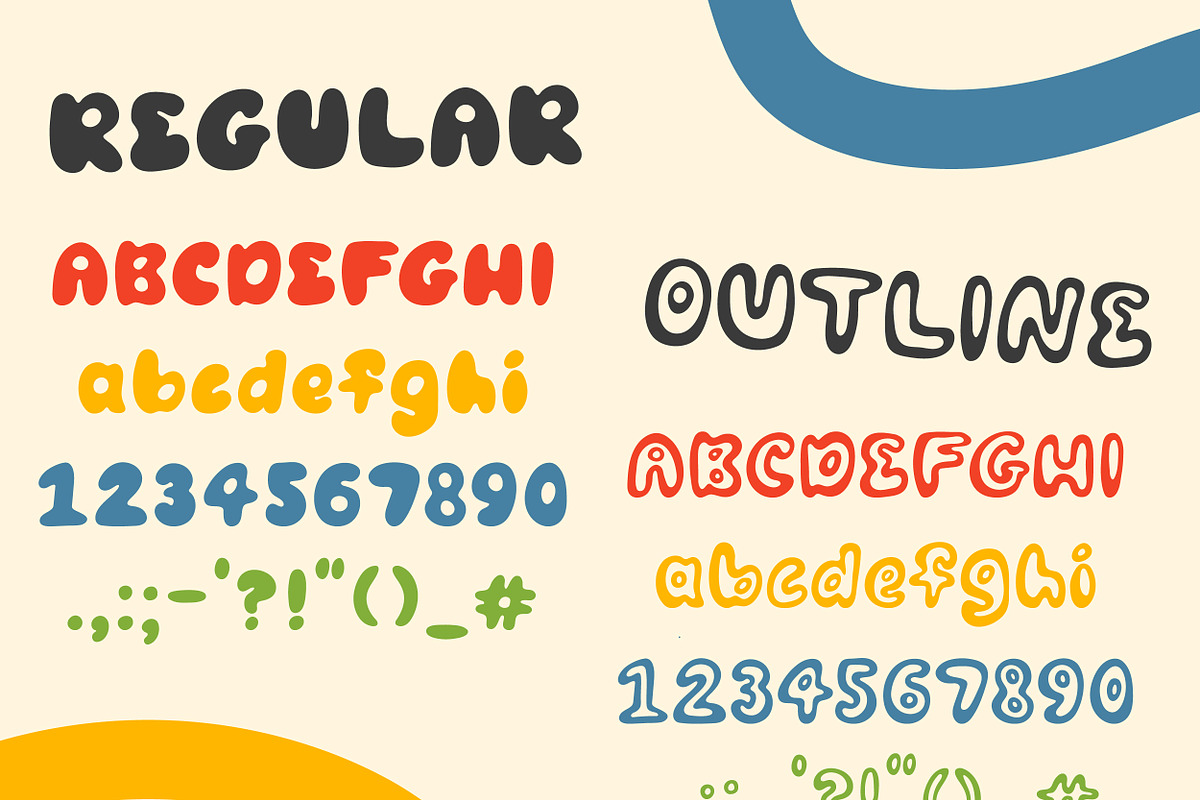 Zany - Quirky and Bubbly Tyepface, a Font by Miles McMahon (Photo 5 of 5)