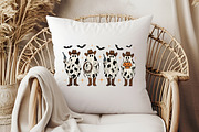 Cow Pattern Cowboy Ghost Halloween, an Illustration by Libby Wishes (Thumbnail 2 of 6)