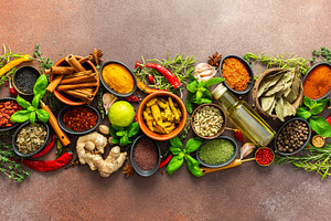A stunning spread of fresh spices, a Food & Drink Photo by Pundateam