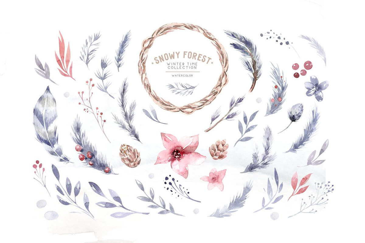 70% off Watercolor Christmas Bundle, an Animal Illustration by Peace ART (Photo 14 of 37)