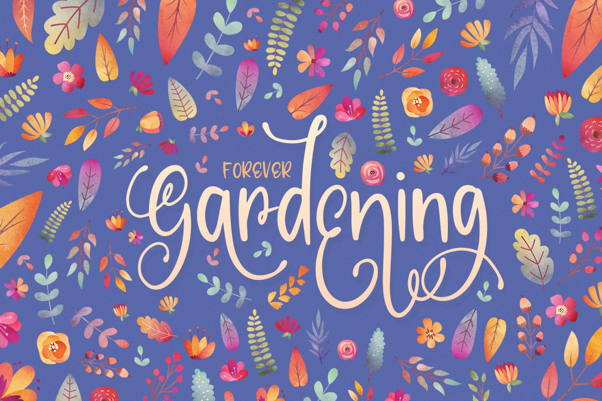 Blooms Font Family, a Script Font by Salt & Pepper Designs (Photo 3 of 8)
