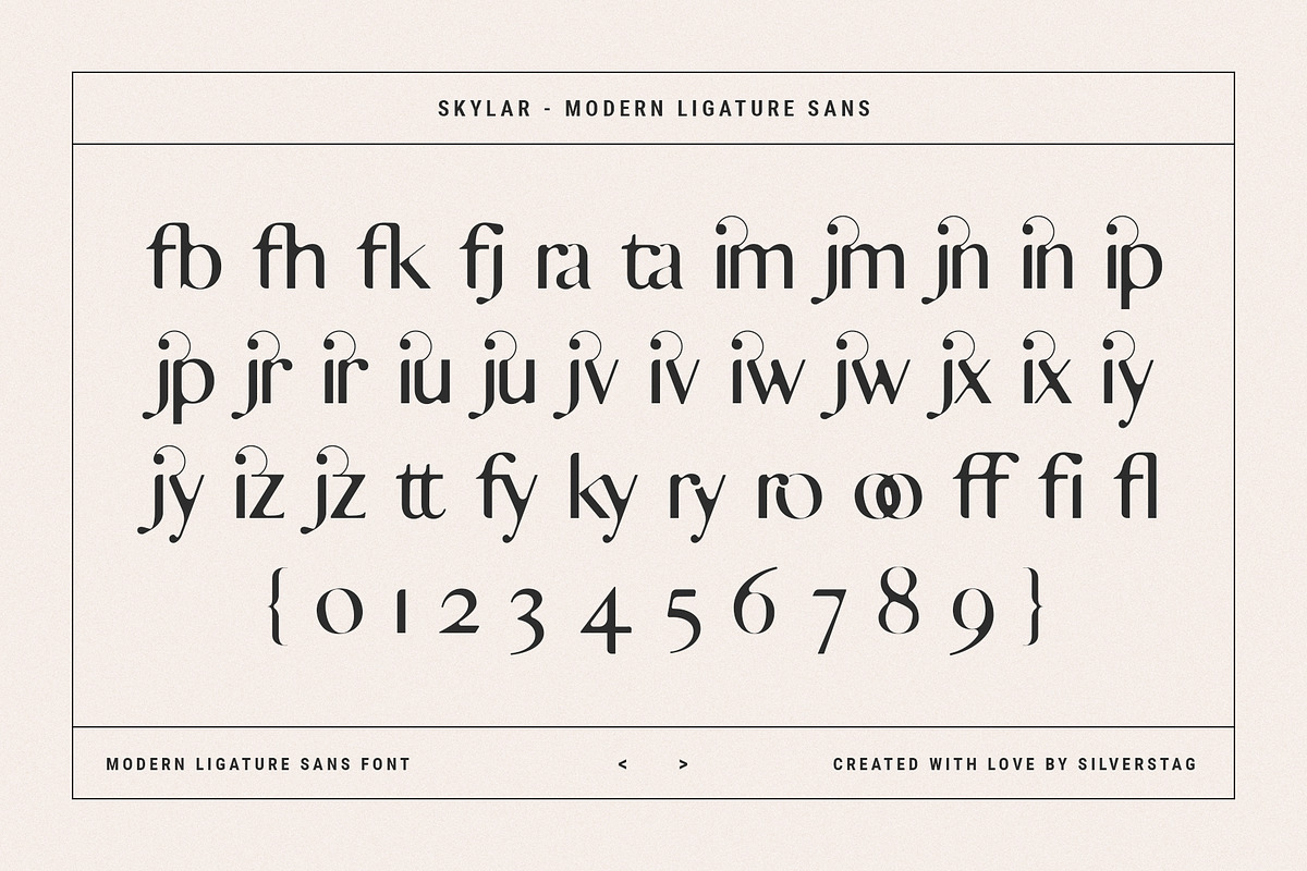 skylar - ligature sans font family, a Sans Serif Font by SilverStag Type Foundry (Photo 19 of 20)