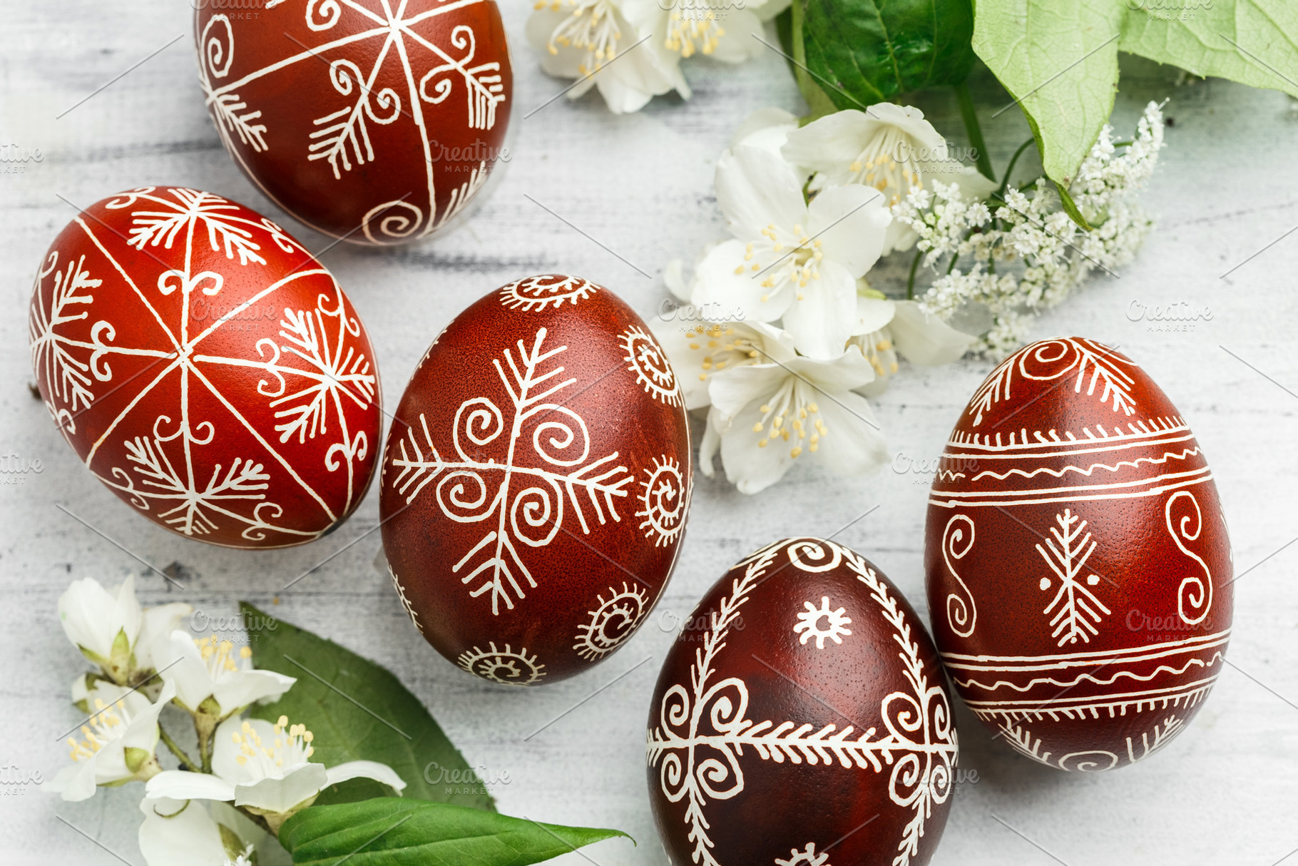 Red painted Ukrainian Easter eggs, an Arts & Entertainment Photo by Andriana Syvanych
