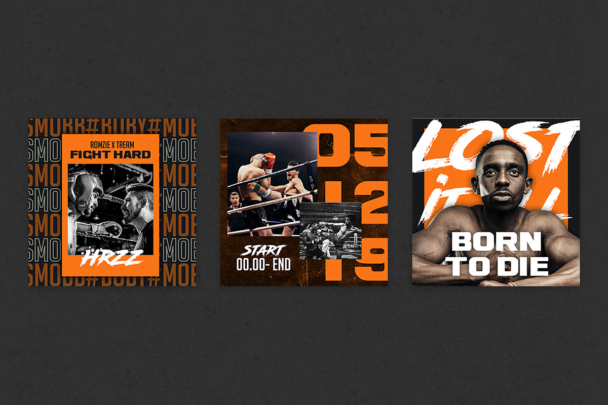 Boxing Instagram Templates, a Social Media Template by Azruca (Photo 10 of 11)