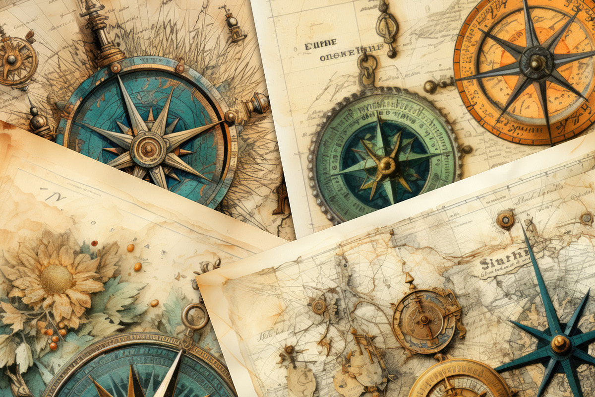 Antique Maritime Chronicles, a Background Graphic by Curve Design (Photo 2 of 8)