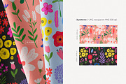 Crayon Abstract Modern Flowers, an Object Illustration by likorbut (Thumbnail 5 of 7)