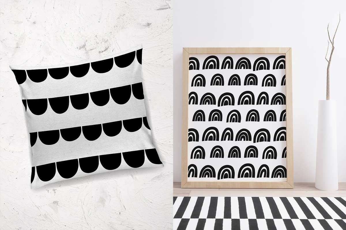 Black and white abstract patterns, a Pattern Graphic by pineart (Photo 4 of 5)