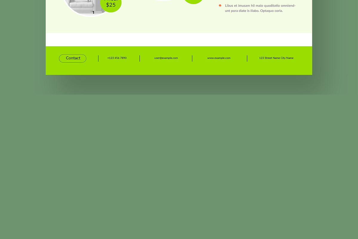Interior Furniture Landing Page, an UI Kit Template by CreativeShaper (Photo 6 of 6)