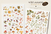 Wild autumn forest - watercolor fall, an Animal Illustration by Pamyatka Shop (Thumbnail 14 of 16)