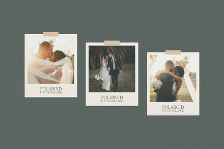 Polaroid Photo Collage Mockup, a Merchandise Mockup by baim_std