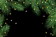Fir tree branches vector set, a Decorative Illustration by MalinaShop (Thumbnail 2 of 5)