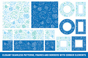 Sea shells patterns set, a Decorative Illustration by Vector beauty (Thumbnail 2 of 7)