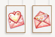 Valentine's Mail Clipart, an Illustration by Libby Wishes (Thumbnail 3 of 7)