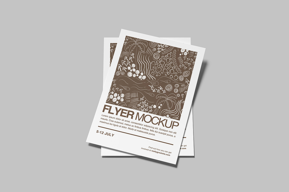 Flyer Mockup, a Books & Magazine Mockup by Graphiculon (Photo 5 of 11)