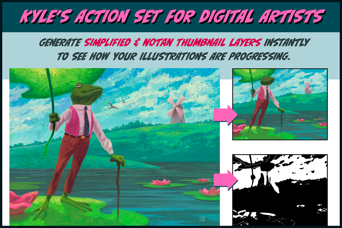 Kyle's Actions for Photoshop Artists, an Action Add-On by Kyle's Digital Art Tools (Photo 9 of 10)