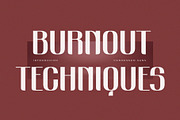 Burnout Techniques Elegant Condensed, a Sans Serif Font by BrandSemut (Thumbnail 1 of 8)