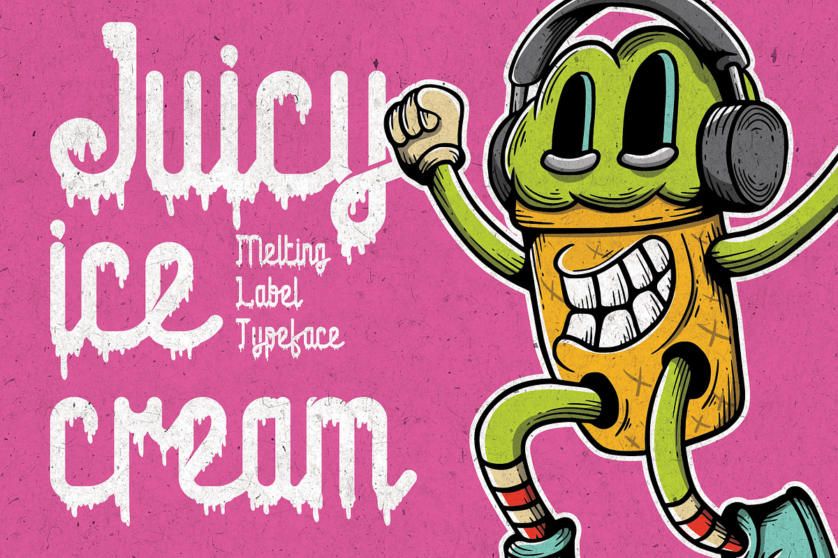 Juicy Ice Cream font + bonus preview 3