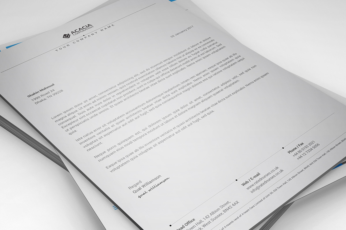 10 Letterheads (Bundle) Only $29, a Stationery Template by DesignGhar (Photo 3 of 11)