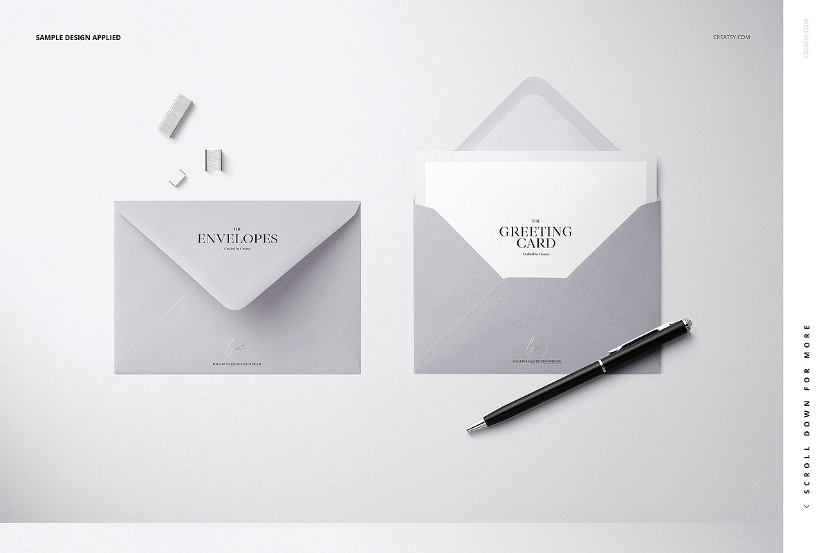 Envelopes & Cards Mockup Bundle, a Stationery Template by creatsy5 (Photo 7 of 18)