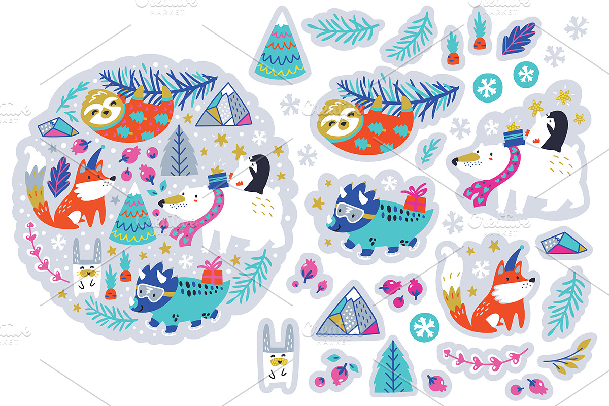 Big Sticker Bundle #1, an Animal Illustration by PenguinHouse (Photo 13 of 16)