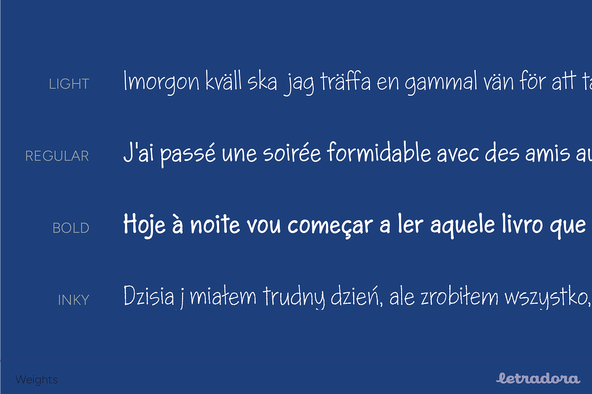 Skriva Narrow Handwriting Font, a Handwritten Font by Letradora (Photo 6 of 7)