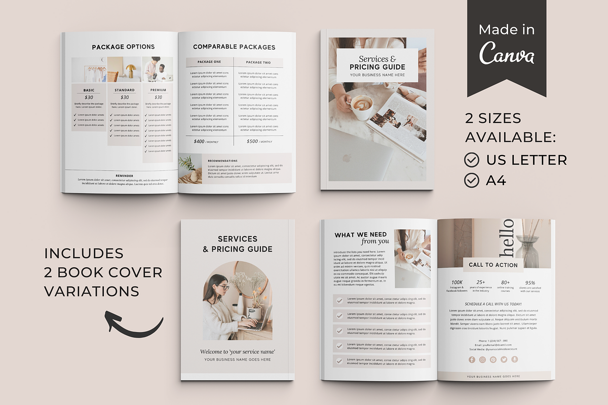Services and Pricing Guide Template, a Magazine Template by ShopRShop (Photo 2 of 9)