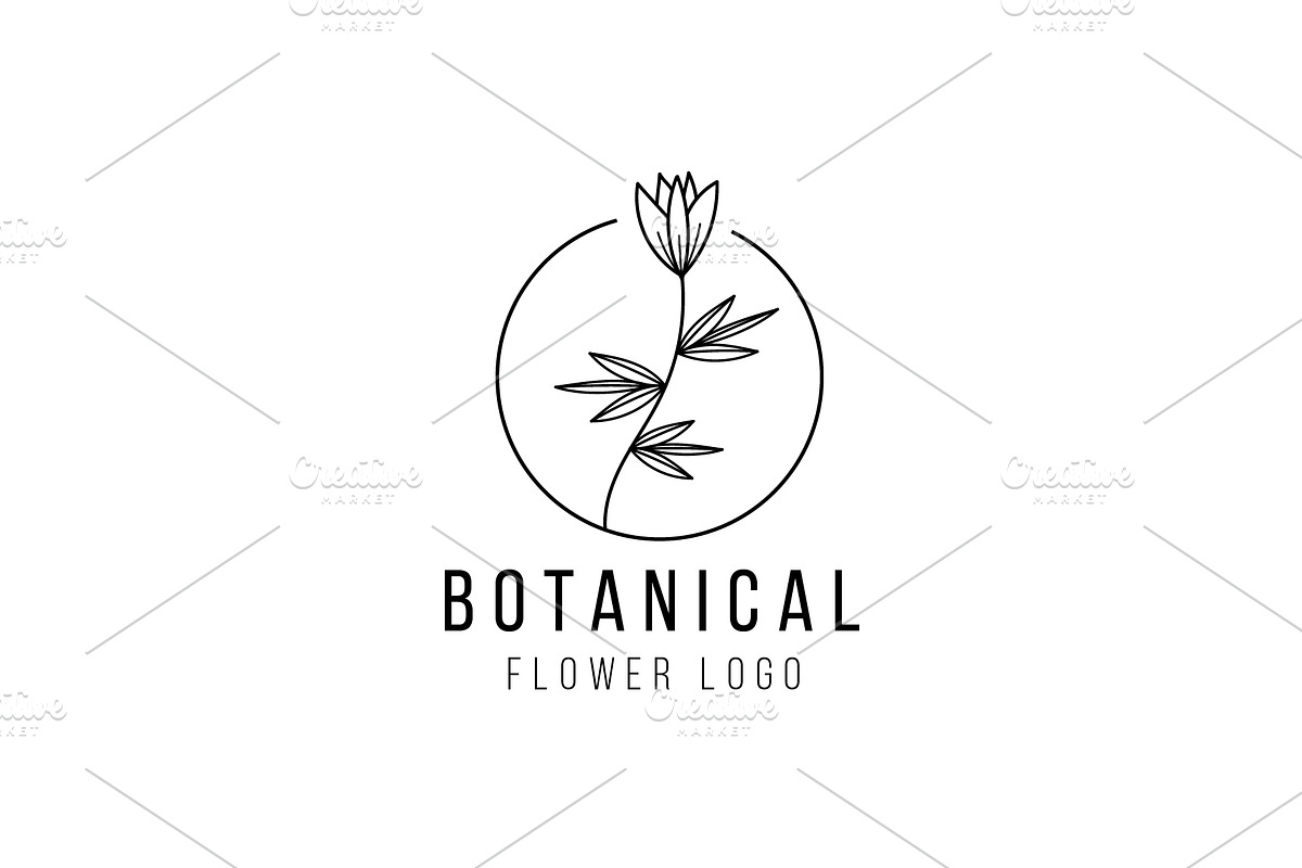 Minimalist Wedding Flower Logo Set, a Branding & Logo Template by Dyn Studio (Photo 2 of 6)