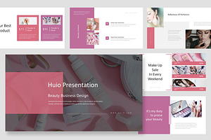 Huio : Beauty Brand Google Slides, a Presentation Template by Punkl Camp