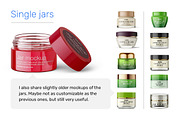 Cosmetic jar mockups bundle, a Packaging Mockup by Smarty Mockups (Thumbnail 18 of 28)