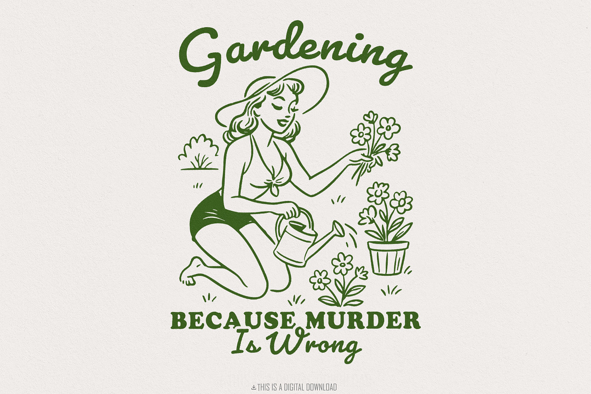 Gardening Because Murder Is Wrong, an Illustration by SharpMarketplace (Photo 1 of 9)