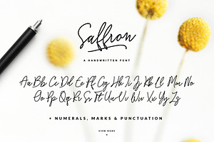 Saffron Handwritten Font