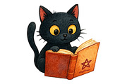 Black Cat Clipart, an Illustration by Daily.Designs (Thumbnail 5 of 5)