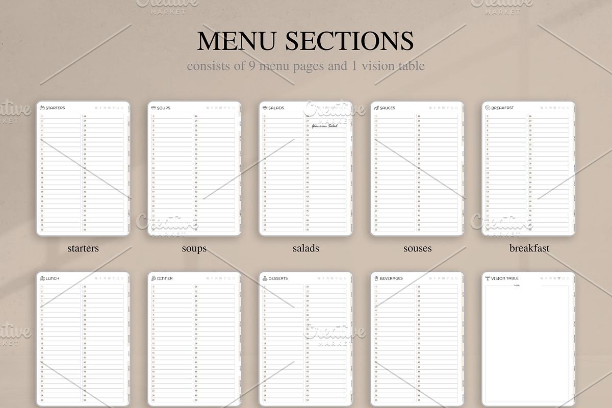 Digital Recipe Book, a Templates & Theme by Digital_Mind (Photo 6 of 9)