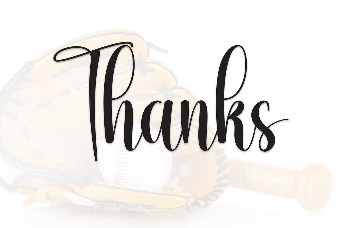 Baseball | Script Font, a Handwritten Font by Scratchones (Photo 9 of 9)