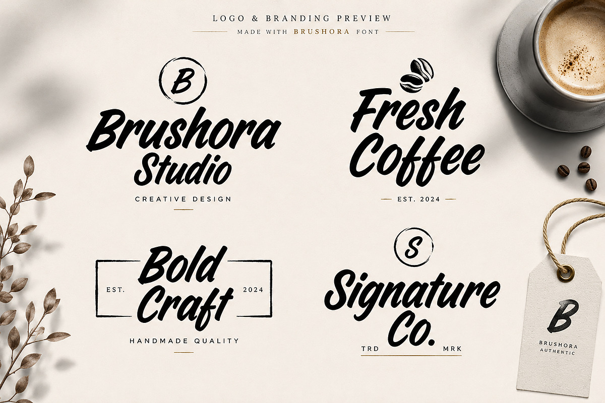 Brushora, a Script Font by Wow Magic (Photo 4 of 5)