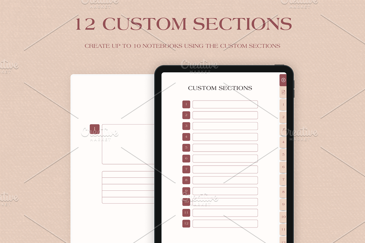 Digital Notebook For Goodnotes, a Stationery Template by Digital_Mind (Photo 3 of 10)