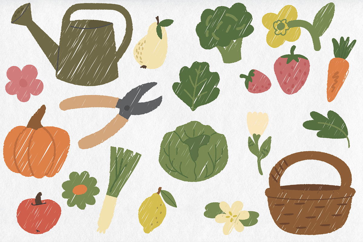 Farm & Garden Friends illustrations, an Object Illustration by Aleks.Flaks (Photo 2 of 13)
