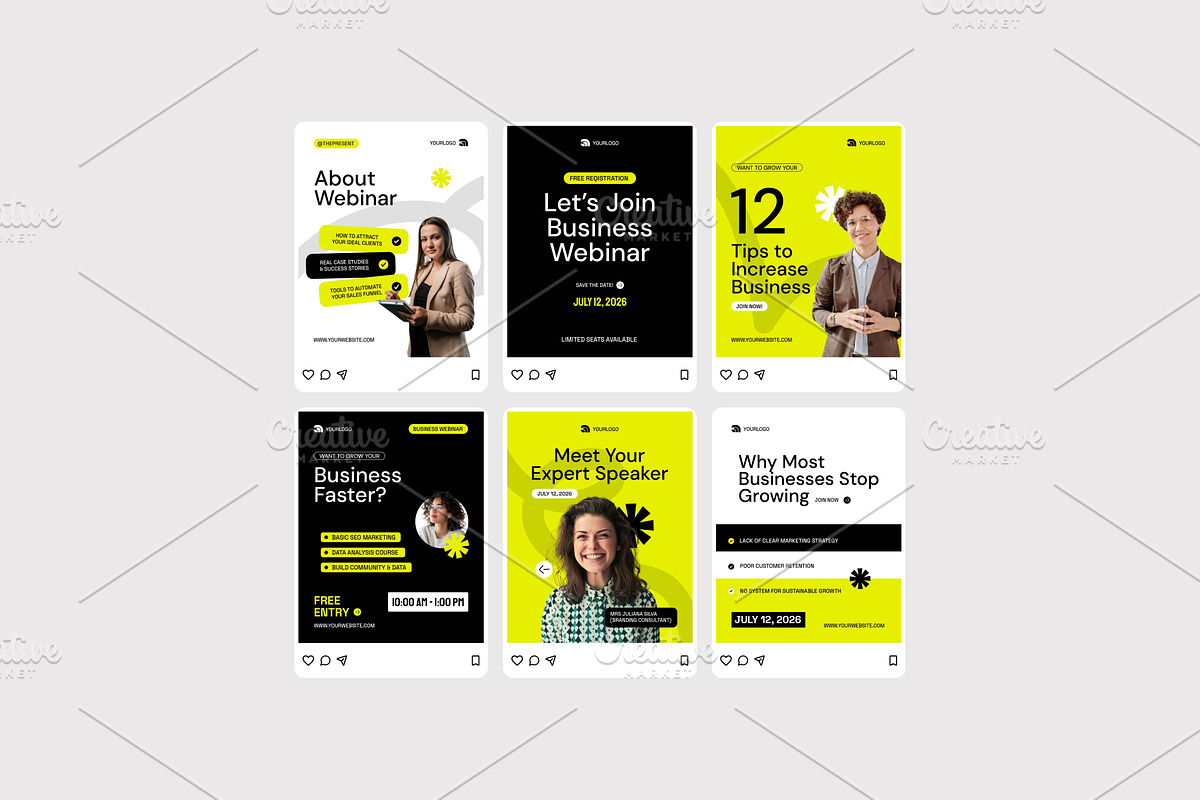 Business Growth Webinar - Instagram, a Social Media Template by Izdihaar_Studio (Photo 4 of 4)