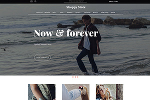 Shoppy Ecommerce Home PSD Template