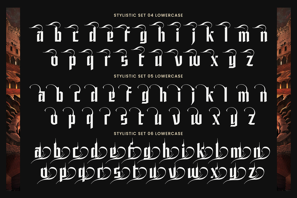 Tourah Shock Typeface, a Blackletter Font by alit design (Photo 10 of 17)
