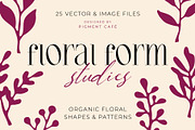 Floral Form Studies Shapes & Pattern, a Decorative Illustration by Pigment Café (Thumbnail 1 of 5)