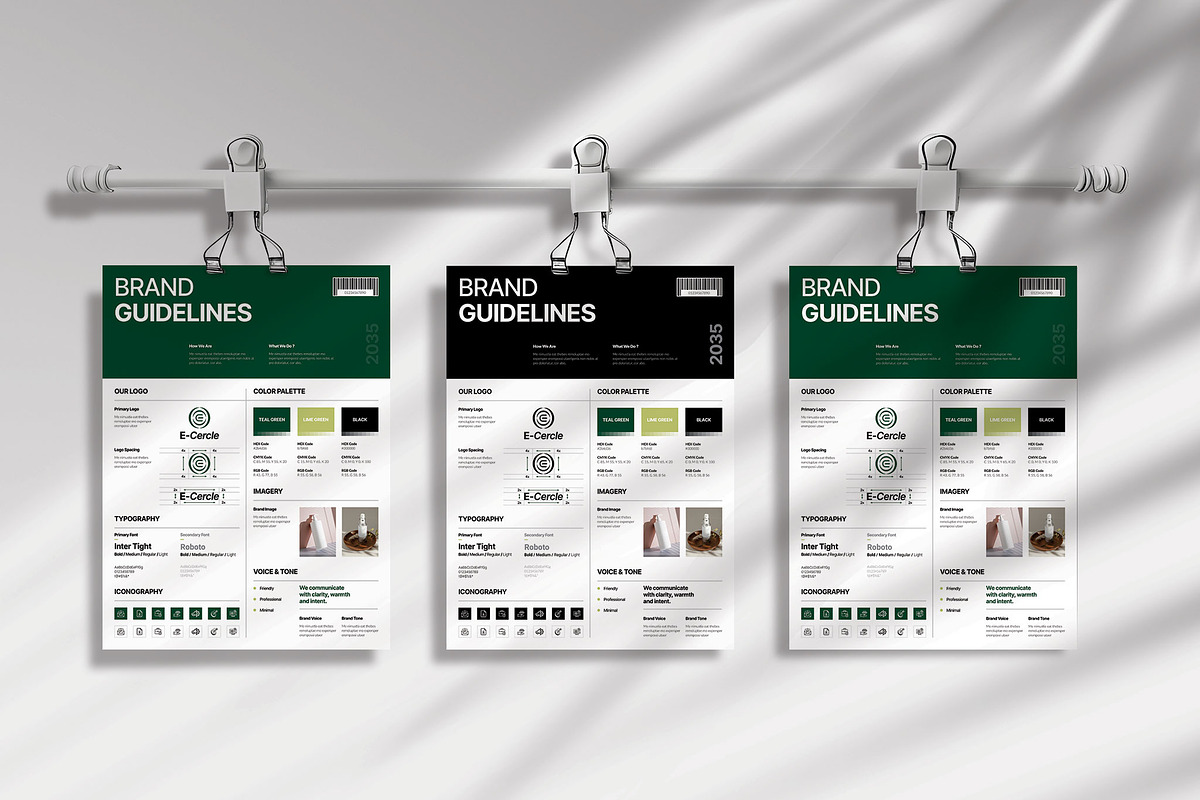 Brand Guideline Poster Template, a Poster Template by Spark_Creative (Photo 4 of 4)