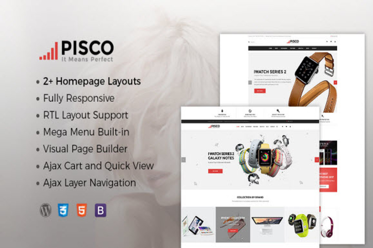 Pisco - WooCommerce WordPress Theme, a WordPress Template by WPThemeGo (Photo 1 of 3)
